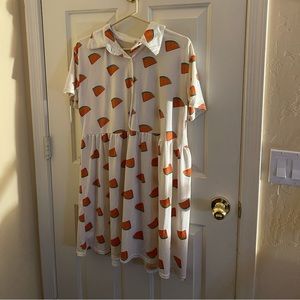 Casual collared printed dress